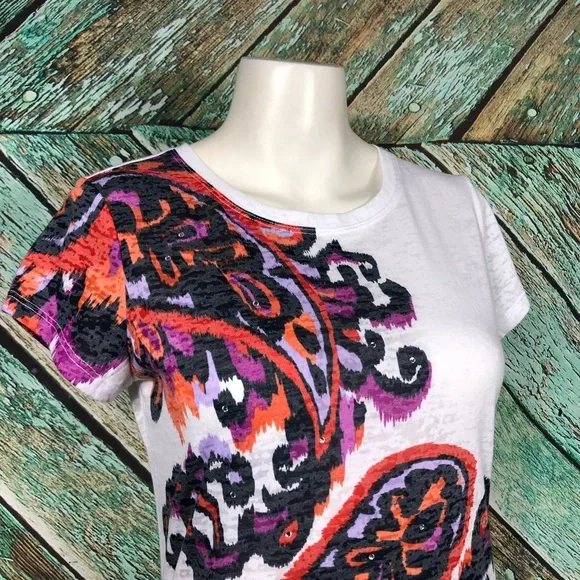 D7 - INC International Concepts| Rhinestones Tee - M - Picture 2 of 6